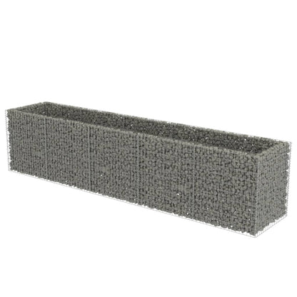 Gabion Raised Bed Galvanised Steel 450x90x100 cm