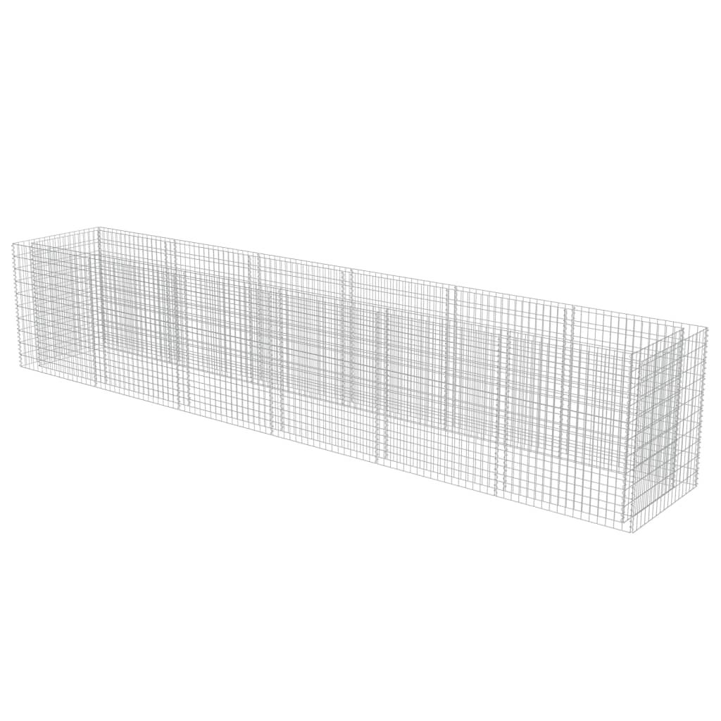 Gabion Raised Bed Galvanised Steel 540x90x100 cm