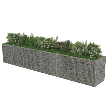 Gabion Raised Bed Galvanised Steel 540x90x100 cm