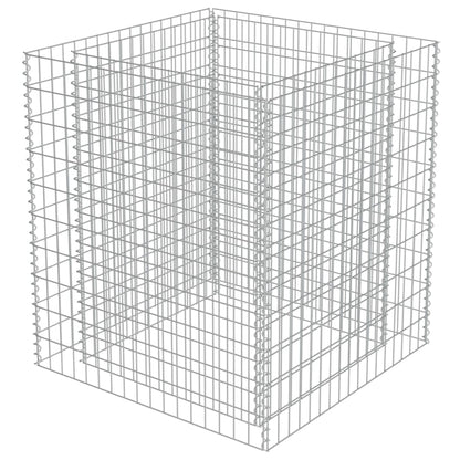 Gabion Raised Bed Galvanised Steel 90x90x100 cm