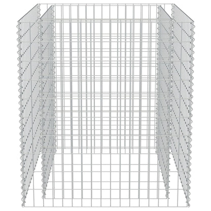 Gabion Raised Bed Galvanised Steel 90x90x100 cm