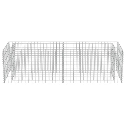 Gabion Raised Bed Galvanised Steel 180x50x50 cm