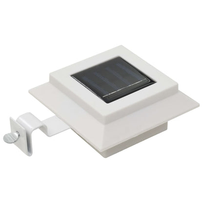 Outdoor Solar Lamps 6 pcs LED Square 12 cm White