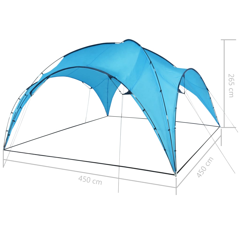 Party Tent Arch 450x450x265 cm Light Blue