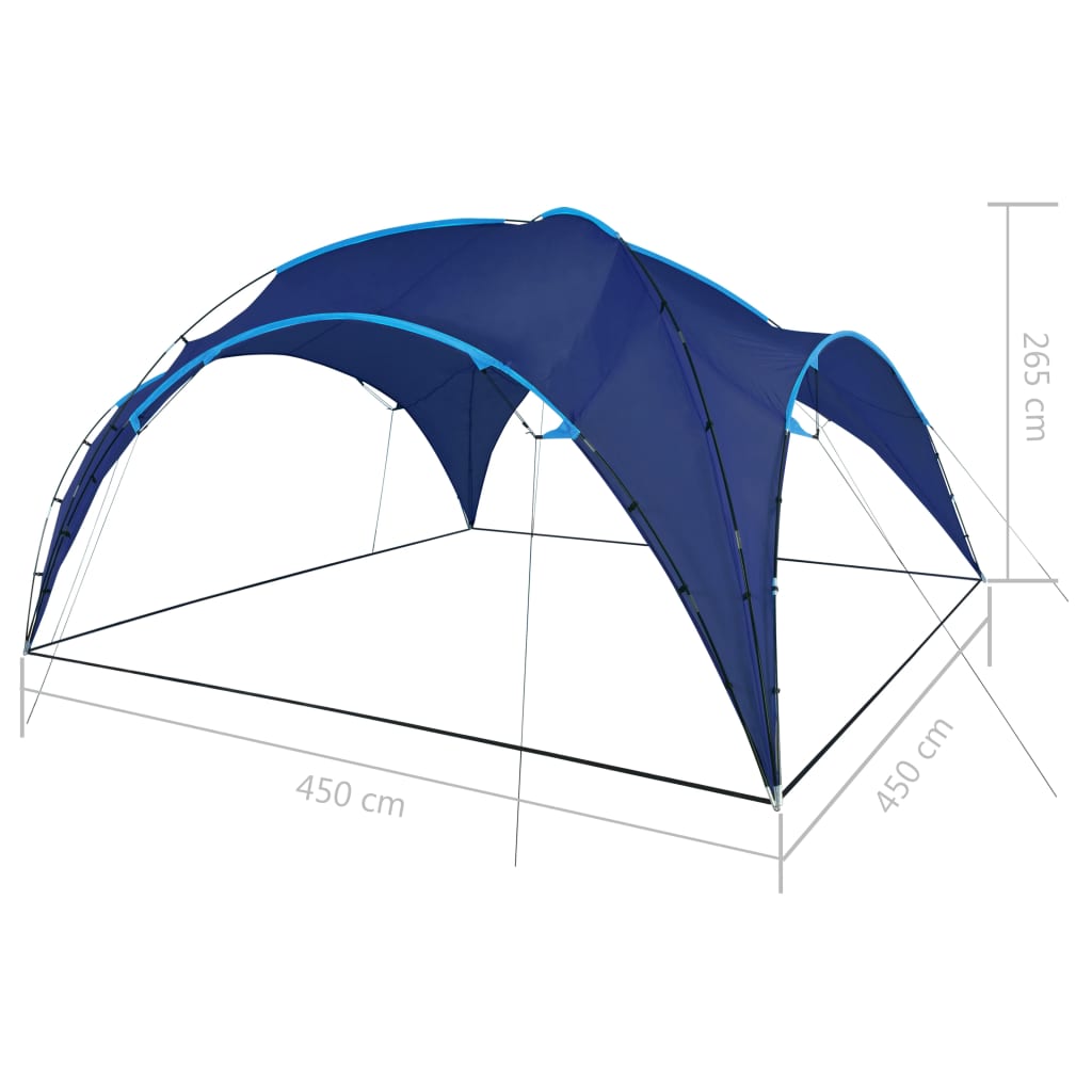 Party Tent Arch 450x450x265 cm Dark Blue