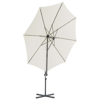 Cantilever Umbrella with Steel Pole Sand 300 cm