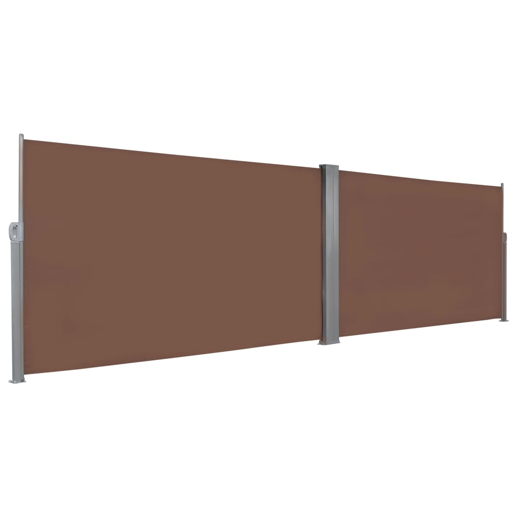 Retractable Side Awning 160x600 cm Brown