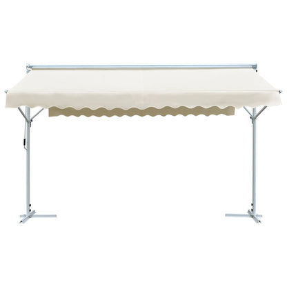 Free Standing Awning 4x3 m Cream