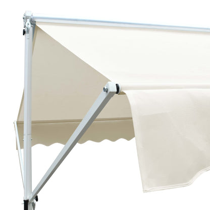 Free Standing Awning 4x3 m Cream