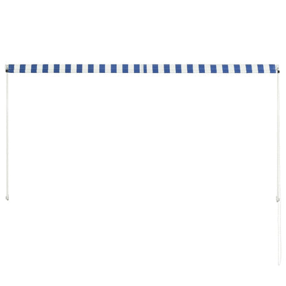 Retractable Awning 250x150 cm Blue and White