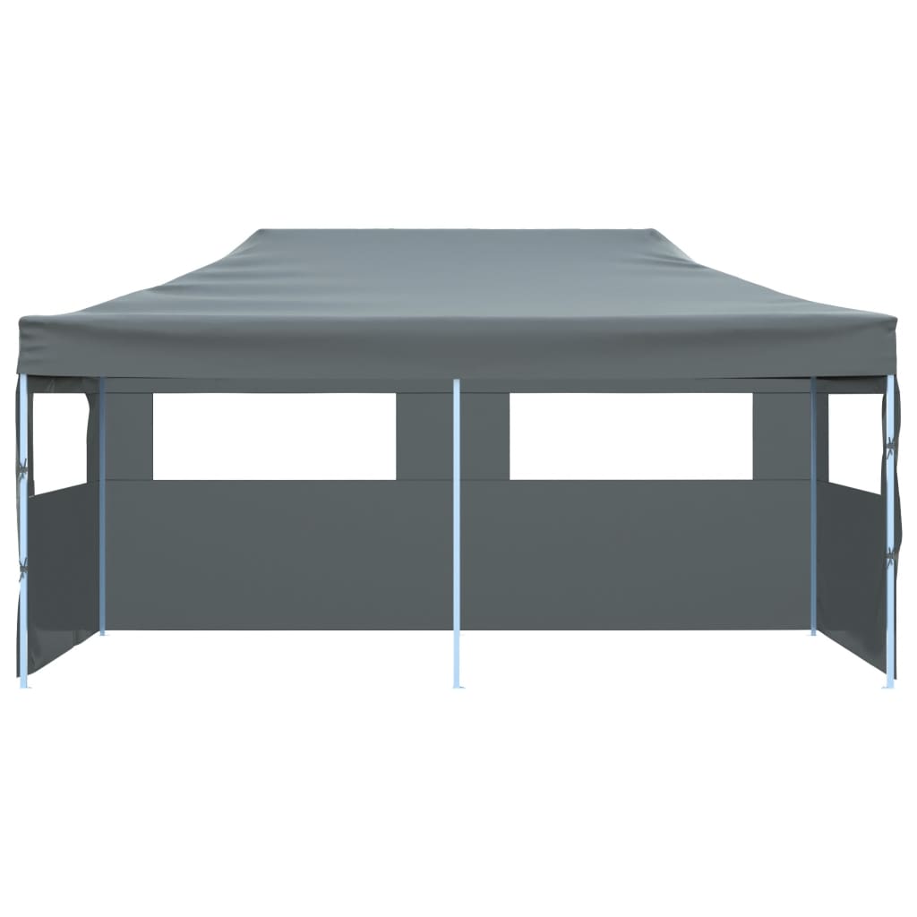 Folding Pop-up Partytent with Sidewalls 3x6 m Anthracite