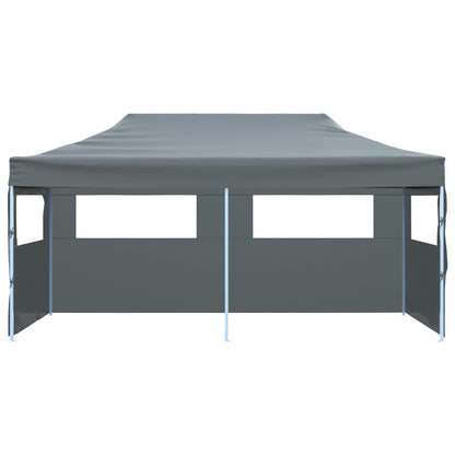 Folding Pop-up Partytent with Sidewalls 3x6 m Anthracite