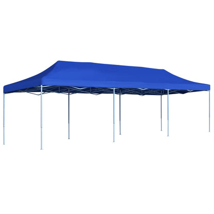 Folding Pop-up Party Tent 3x9 m Blue