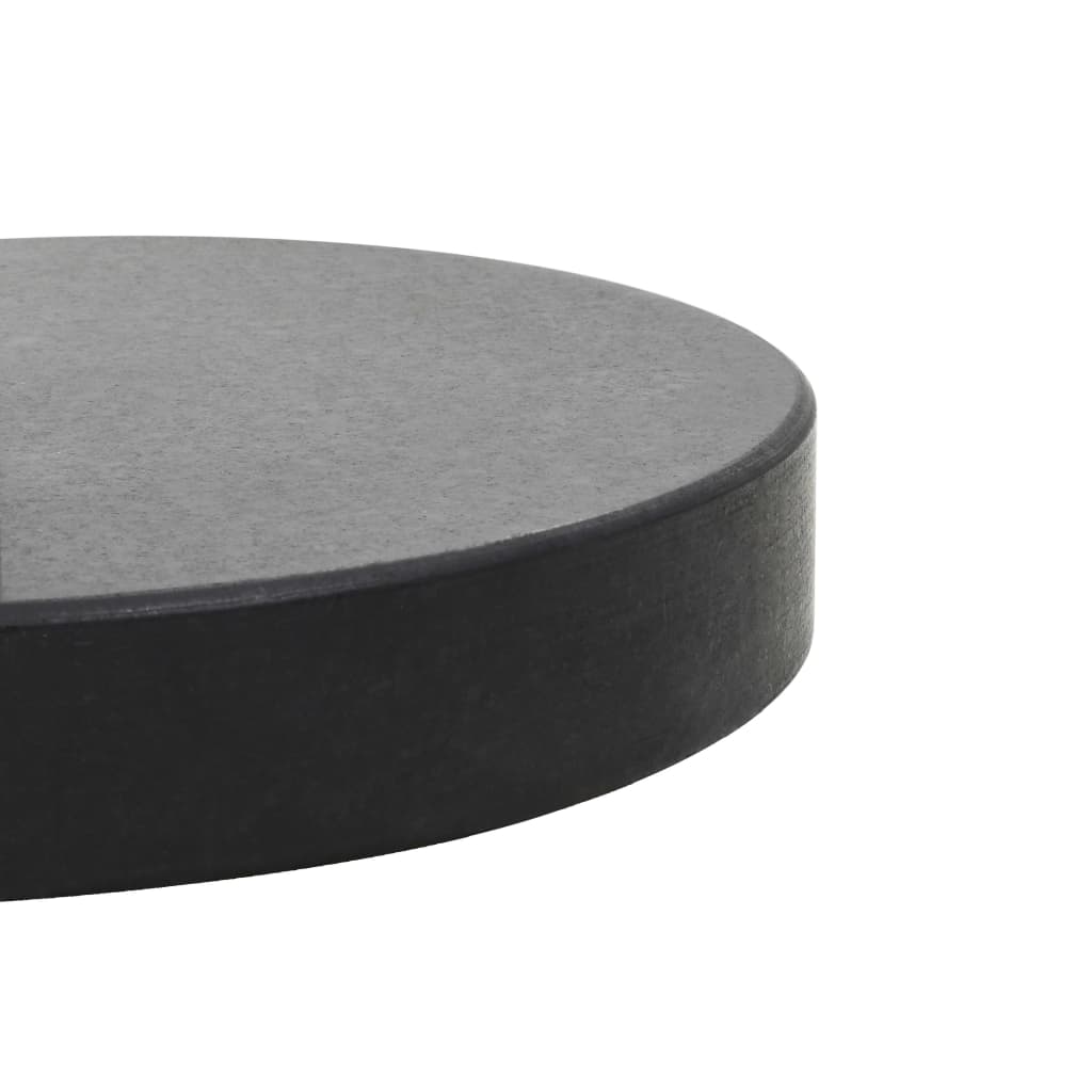 Parasol Base Granite 28.5 kg Round Black