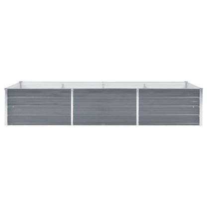 Garden Raised Bed Galvanised Steel 240x80x45 cm Grey