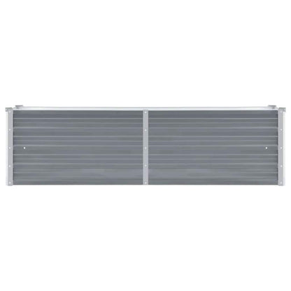 Garden Raised Bed Galvanised Steel 160x40x45 cm Grey