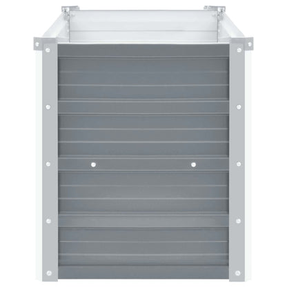 Garden Raised Bed Galvanised Steel 160x40x45 cm Grey