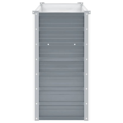 Garden Raised Bed Galvanised Steel 100x40x77 cm Grey