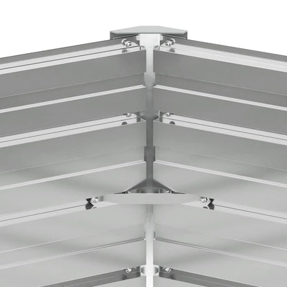 Garden Raised Bed Galvanised Steel 129x129x77 cm Green