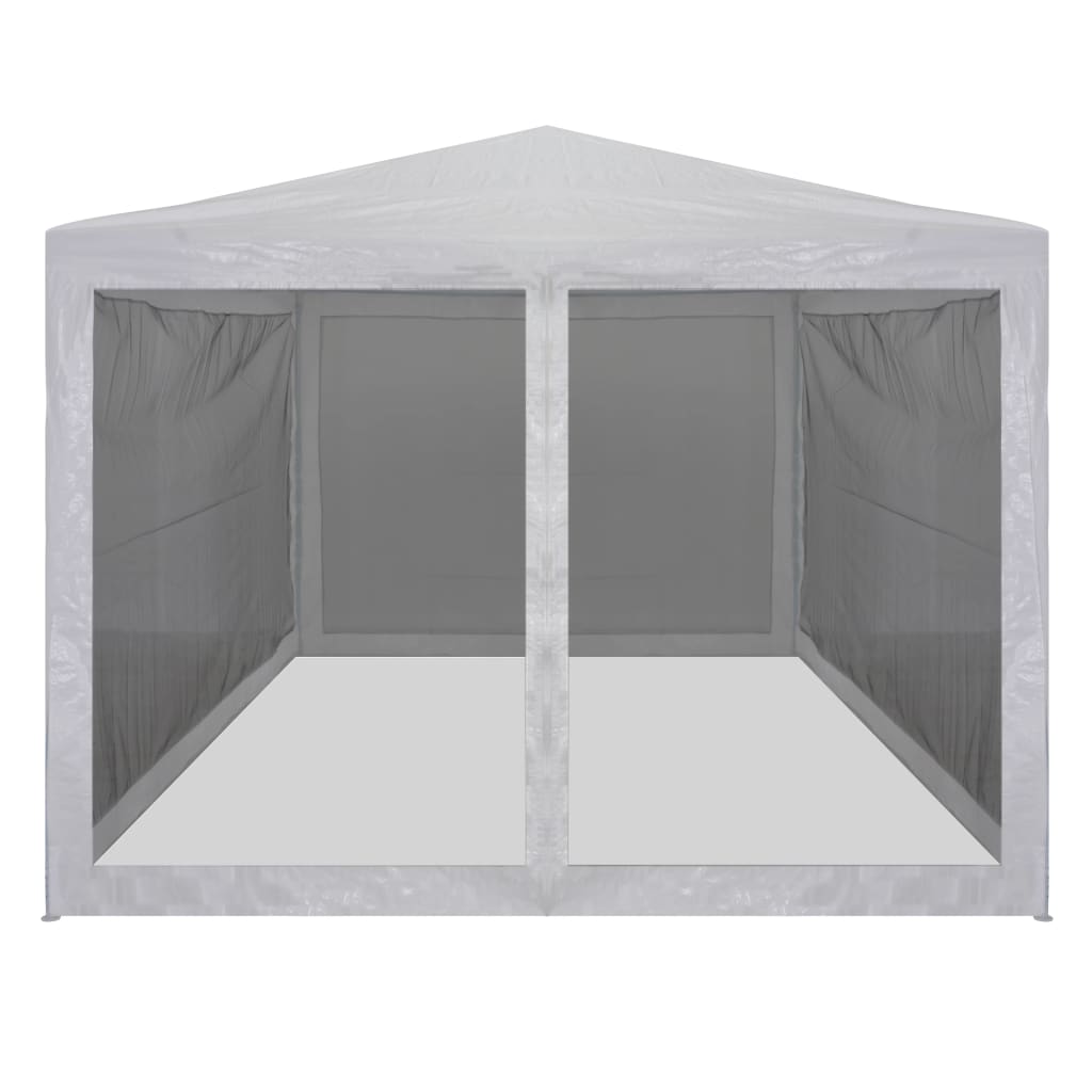 Party Tent with 4 Mesh Sidewalls 4x3 m