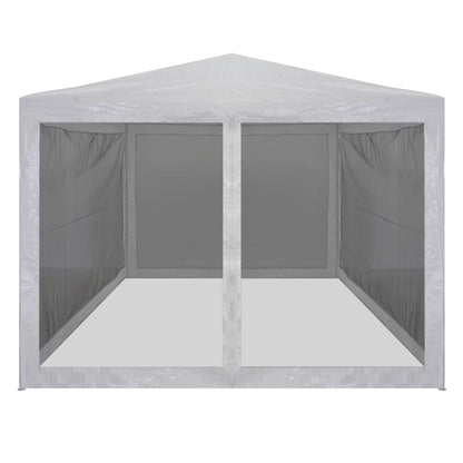 Party Tent with 4 Mesh Sidewalls 4x3 m