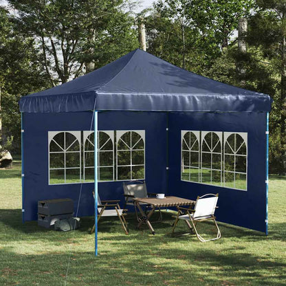 Partytent Sidewall 2 pcs with Window PE Blue