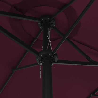 Garden Parasol with Aluminium Pole 460x270 cm Bordeaux Red