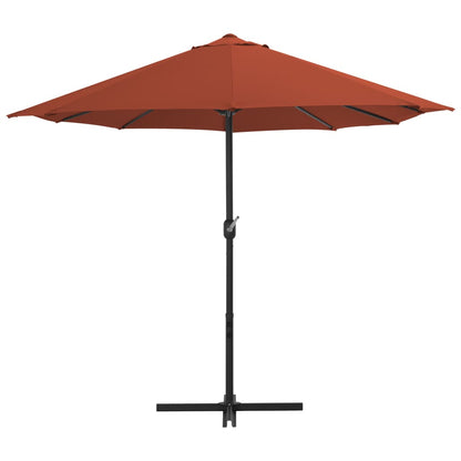 Garden Parasol with Aluminium Pole 460x270 cm Terracotta