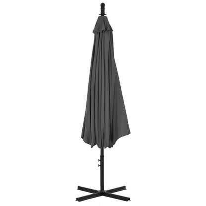 Cantilever Umbrella with Steel Pole 300 cm Anthracite