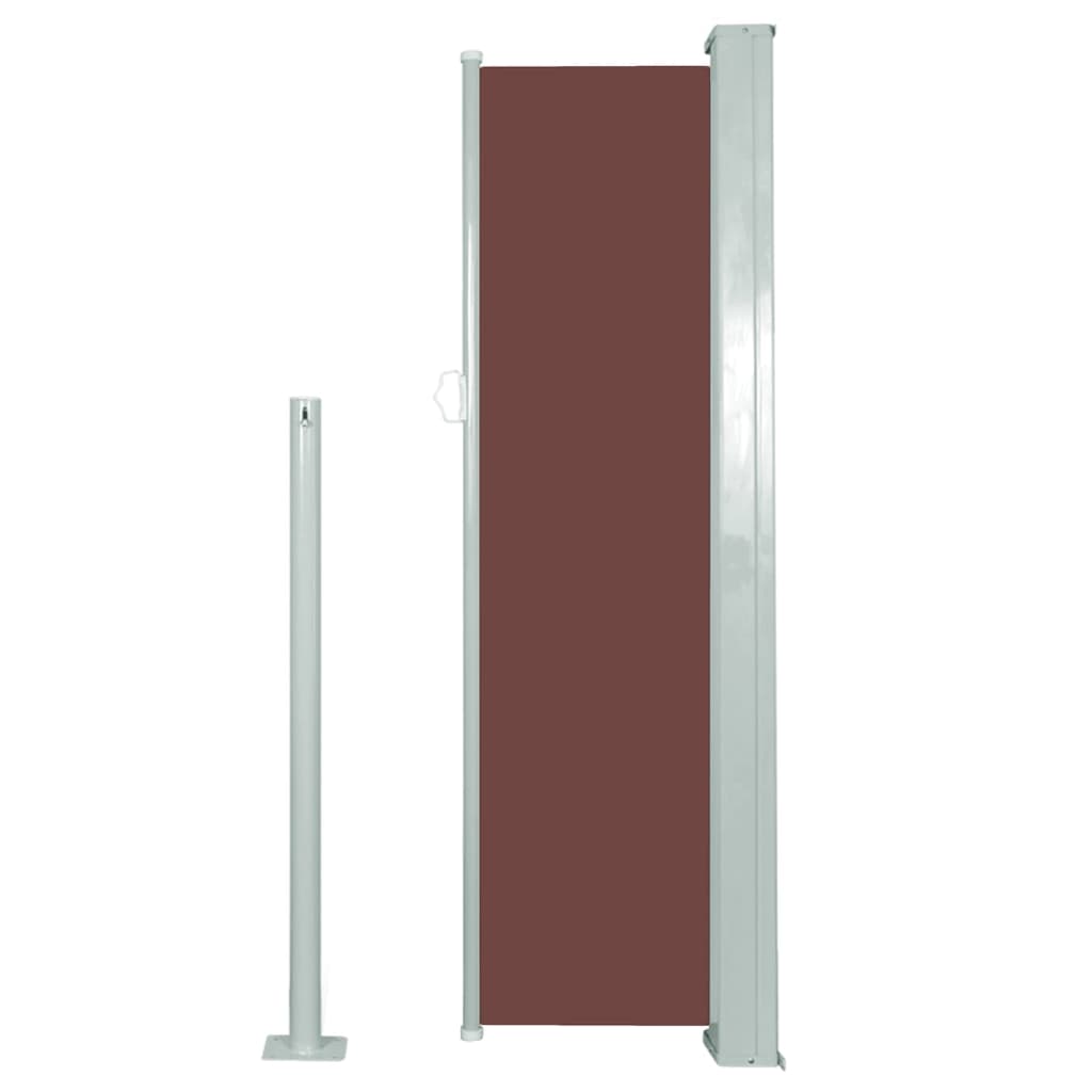 Retractable Side Awning 120 x 300 cm Brown