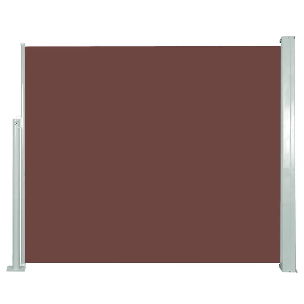 Retractable Side Awning 120 x 300 cm Brown