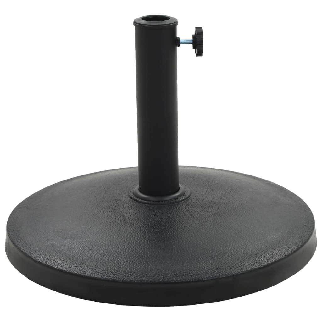 Parasol Base Round Polyresin 10 kg Black