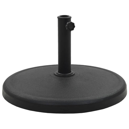 Parasol Base Round Polyresin 19 kg Black