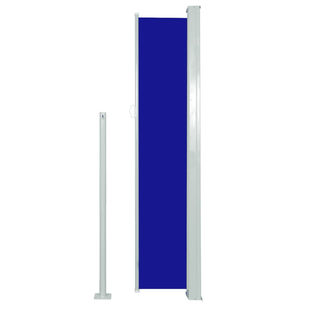 Retractable Side Awning 160 x 500 cm Blue