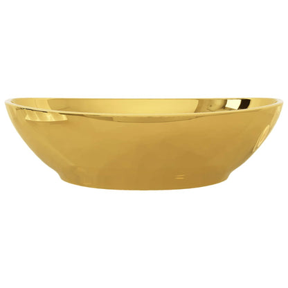 Wash Basin 40x33x13.5 cm Ceramic Gold