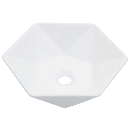 Wash Basin 41x36.5x12 cm Ceramic White