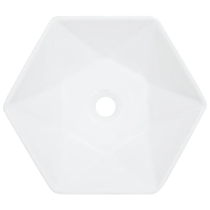 Wash Basin 41x36.5x12 cm Ceramic White