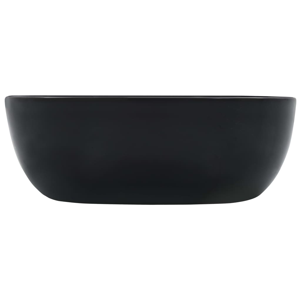 Wash Basin 42.5x42.5x14.5 cm Ceramic Black