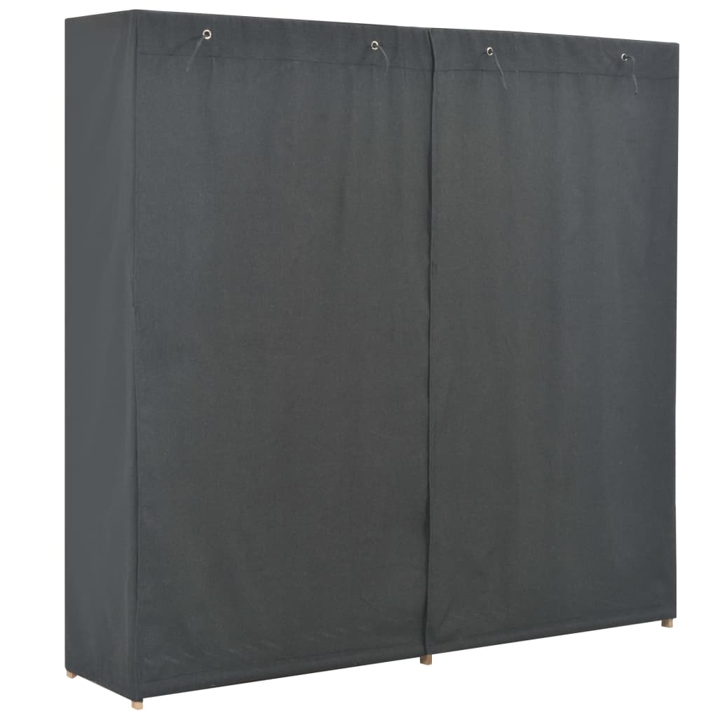 Wardrobe Grey 173x40x170 cm Fabric