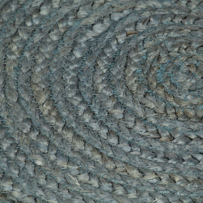 Handmade Rug Jute Round 150 cm Olive Green