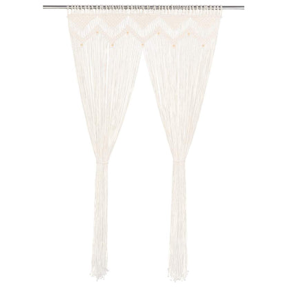 Macrame Curtain 140x240 cm Cotton