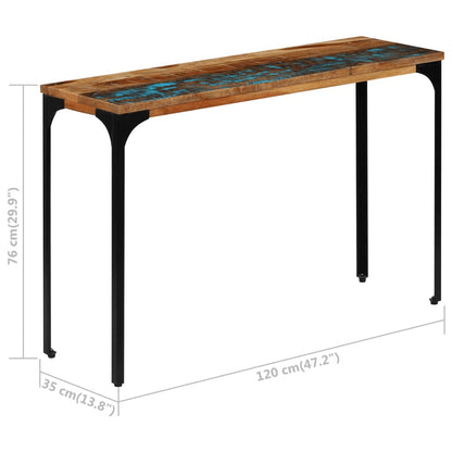 Console Table 120x35x76 cm Solid Reclaimed Wood