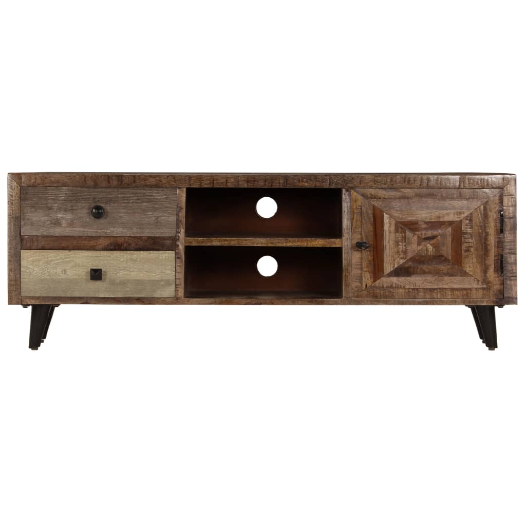 TV Cabinet 118x30x40 cm Solid Mango Wood