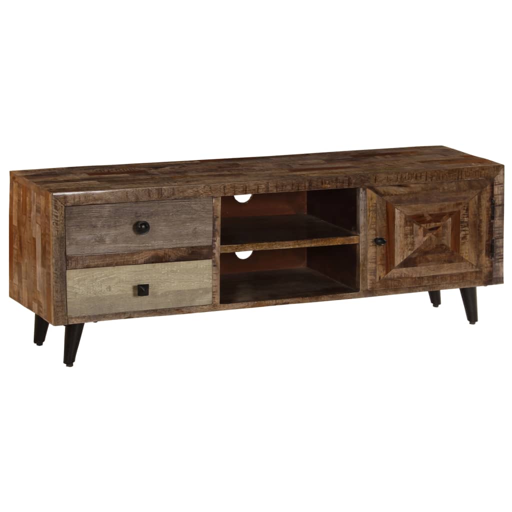 TV Cabinet 118x30x40 cm Solid Mango Wood