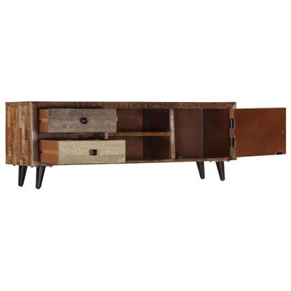 TV Cabinet 118x30x40 cm Solid Mango Wood