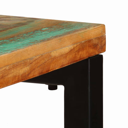 Console Table 120x35x76 cm Solid Reclaimed Wood and Steel