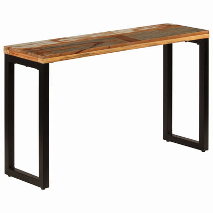 Console Table 120x35x76 cm Solid Reclaimed Wood and Steel