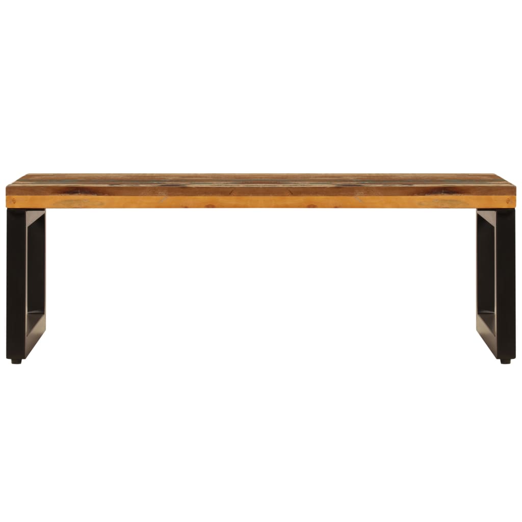 Coffee Table 100x50x35 cm Solid Reclaimed Wood and Steel