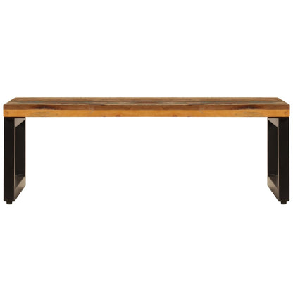 Coffee Table 100x50x35 cm Solid Reclaimed Wood and Steel