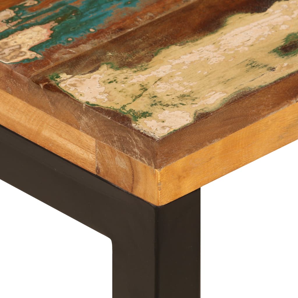 Coffee Table 100x50x35 cm Solid Reclaimed Wood and Steel